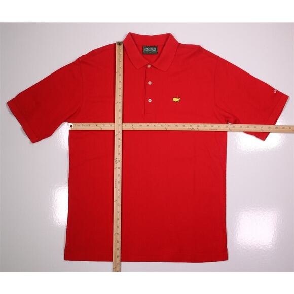 Masters Collection Bright Red Golf Y2K Polo Shirt Augusta Men's Large - Picture 6 of 8